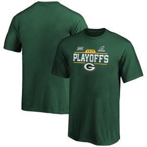 Modern Pretty Green Bay Packers Youth 2019 NFL Playoffs Bound Chip Shot T Shirt Green