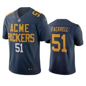 Outstanding Delightful Brilliant Green Bay Packers #51 Kyler Fackrell Navy Vapor Limited City Edition NFL Jersey