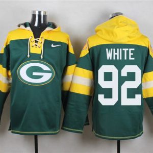 Perfect Fantastic Packers #92 Reggie White Green Player Pullover NFL Hoodie