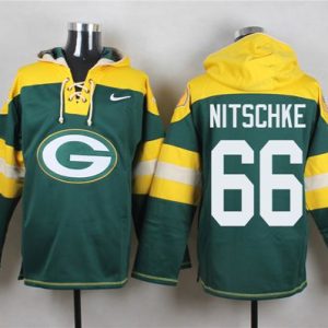 Perfect Packers #66 Ray Nitschke Green Player Pullover NFL Hoodie