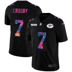 Perfect Pretty Terrific Green Bay Packers #7 Mason Crosby Men's Multi Color Black 2020 NFL Crucial Catch Vapor Untouchable Limited Jersey