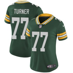 Perfect Superb Modern Packers #77 Billy Turner Green Team Color Women's Stitched NFL Vapor Untouchable Limited Jersey