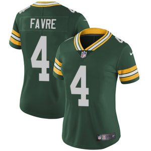 Perfect Superb Packers #4 Brett Favre Green Team Color Women's Stitched NFL Vapor Untouchable Limited Jersey