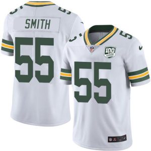 Practical Elegant Packers #55 Za'Darius Smith White Men's 100th Season Stitched NFL Vapor Untouchable Limited Jersey