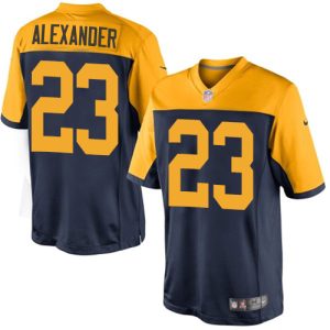 Practical Packers #23 Jaire Alexander Navy Blue Alternate Youth Stitched NFL New Limited Jersey