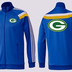 Practical Superb NFL Green Bay Packers Team Logo Jacket Blue_3