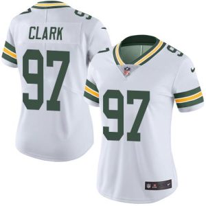 Pretty Charming Stunning Packers #97 Kenny Clark White Women's Stitched NFL Vapor Untouchable Limited Jersey