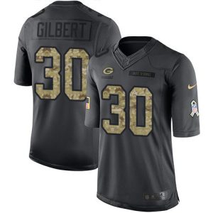 Pretty Comfortable Smart Packers #30 Zyon Gilbert Black Youth Stitched NFL Limited 2016 Salute to Service Jersey