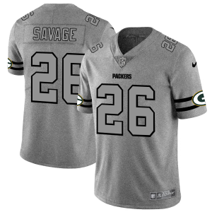Pretty Green Bay Packers #26 Darnell Savage Jr. Men's Gray Gridiron II Vapor Untouchable Limited NFL Jersey