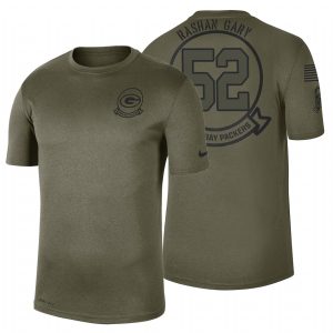Pretty Luxurious Marvelous Green Bay Packers #52 Rashan Gary Olive 2019 Salute To Service Sideline NFL T Shirt