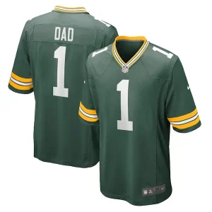 Pretty Number 1 Dad Green Bay Packers Nike Game Jersey Green