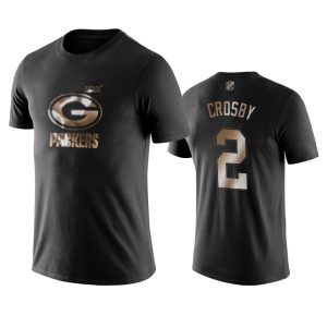 Pretty Outstanding Packers #2 Mason Crosby Black NFL Black Golden 100th Season T Shirts