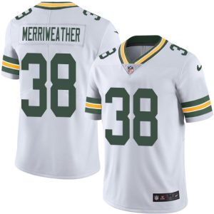 Pretty Packers #38 Ellis Merriweather White Men's Stitched NFL Vapor Untouchable Limited Jersey