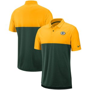 Pretty Stunning Green Bay Packers Sideline Early Season Performance Polo Gold Green
