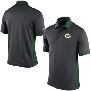 Pretty Superb Men's NFL Green Bay Packers Charcoal Team Issue Performance Polo