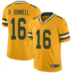Pretty Unique Handy Packers #16 Pat O'Donnell Gold Men's Stitched NFL Limited Inverted Legend Jersey