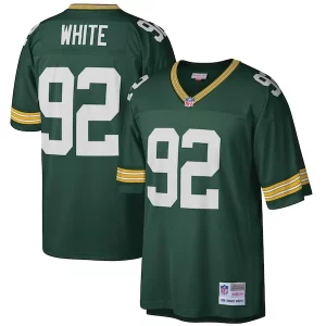 Smart Elegant Superb Reggie White Green Bay Packers Big & Tall 1996 Retired Player Replica Jersey Green