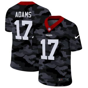Smart Green Bay Packers #17 Davante Adams Men's 2020 Black CAMO Vapor Untouchable Limited Stitched NFL Jersey