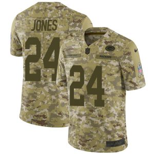 Smart Handy Awesome Packers #24 Josh Jones Camo Youth Stitched NFL Limited 2018 Salute to Service Jersey