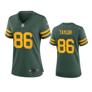 Smart Modern Marvelous Green Bay Packers #86 Malik Taylor Women's Alternate Game Player NFL Jersey Green