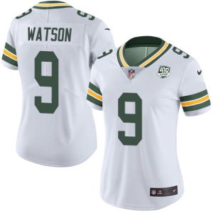 Smart Outstanding Packers #9 Christian Watson White Women's 100th Season Stitched NFL Vapor Untouchable Limited Jersey