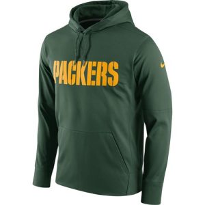 Smart Superb Pretty Men's Green Bay Packers Green Circuit Wordmark Essential Performance Pullover Hoodie