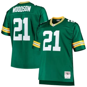 Spectacular Charles Woodson Green Bay Packers Big & Tall 2010 Retired Player Replica Jersey Green