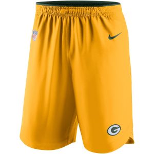 Spectacular Delightful Green Bay Packers Sideline Vapor Performance Shorts Gold
