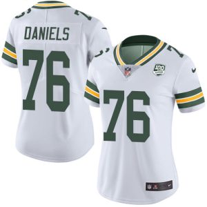 Spectacular Incredible Packers #76 Mike Daniels White Women's 100th Season Stitched NFL Vapor Untouchable Limited Jersey