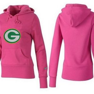 Spectacular Women's Green Bay Packers Logo Pullover Hoodie Pink