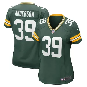 Stunning Brilliant Comfortable Zayne Anderson Green Bay Packers Nike Women's Team Game Jersey Green