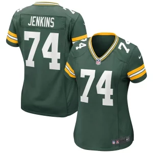 Stunning Elgton Jenkins Green Bay Packers Nike Women's Game Jersey Green