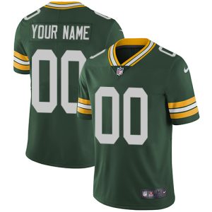 Stunning Green Bay Packers Customized Green Team Color Stitched Vapor Untouchable Limited Youth NFL Jersey