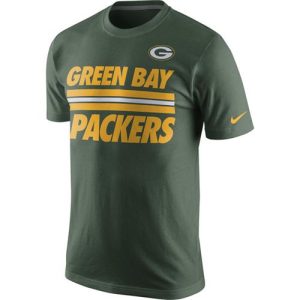 Stunning Green Bay Packers Team Stripe T Shirt Green