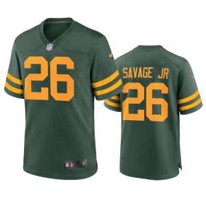 Stunning Superb Practical Green Bay Packers #26 Darnell Savage Jr. Men's Alternate Game Player NFL Jersey Green