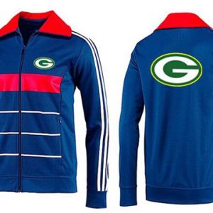 Stunning Superb Unique NFL Green Bay Packers Team Logo Jacket Blue_2