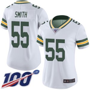 Superb Cool Beautiful Packers #55 Za'Darius Smith White Women's Stitched NFL 100th Season Vapor Limited Jersey