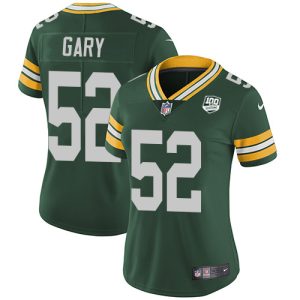 Superb Packers #52 Rashan Gary Green Team Color Women's 100th Season Stitched NFL Vapor Untouchable Limited Jersey