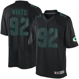 Terrific Elegant Fantastic Packers #92 Reggie White Black Men's Stitched NFL Impact Limited Jersey