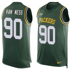 Terrific Incredible Packers #90 Lukas Van Ness Green Team Color Men's Stitched NFL Limited Tank Top Jersey