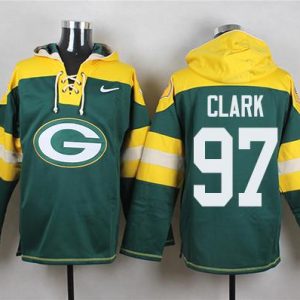 Terrific Incredible Packers #97 Kenny Clark Green Player Pullover NFL Hoodie