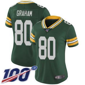 Terrific Packers #80 Jimmy Graham Green Team Color Women's Stitched NFL 100th Season Vapor Limited Jersey