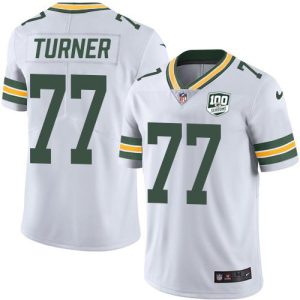 Terrific Trendy Packers #77 Billy Turner White Youth 100th Season Stitched NFL Vapor Untouchable Limited Jersey