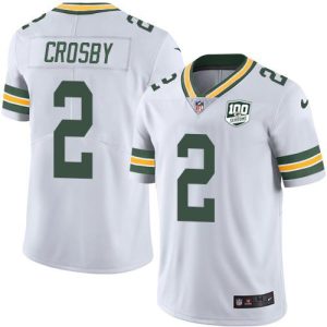 Trendy Impressive Awesome Packers #2 Mason Crosby White Youth 100th Season Stitched NFL Vapor Untouchable Limited Jersey