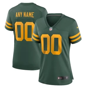 Trendy Luxurious Green Bay Packers Nike Women's Alternate Custom Jersey Green