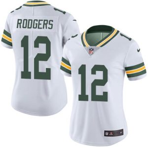 Trendy Packers #12 Aaron Rodgers White Women's Stitched NFL Vapor Untouchable Limited Jersey