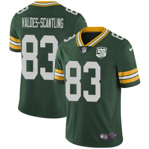 Unique Brilliant Graceful Packers #83 Marquez Valdes Scantling Green Team Color Youth 100th Season Stitched NFL Vapor Untouchable Limited Jersey