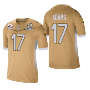 Unique Green Bay Packers #17 Davante Adams 2021 NFC Pro Bowl Game Gold NFL Jersey
