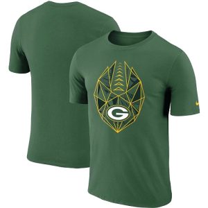Unique Outstanding Classy Men's Green Bay Packers Green Fan Gear Icon Performance T Shirt