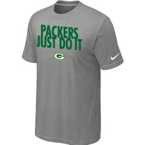 Unique Superb Green Bay Packers Just Do It Grey T Shirt